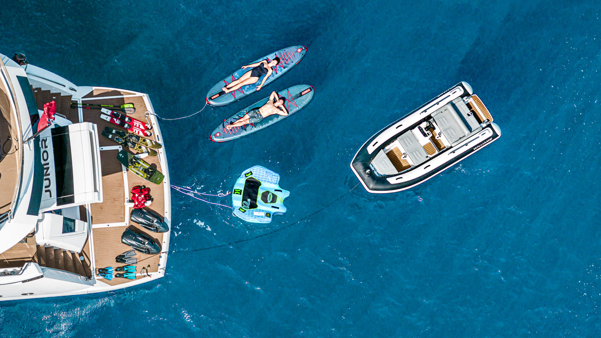 Water toys can transform a charter